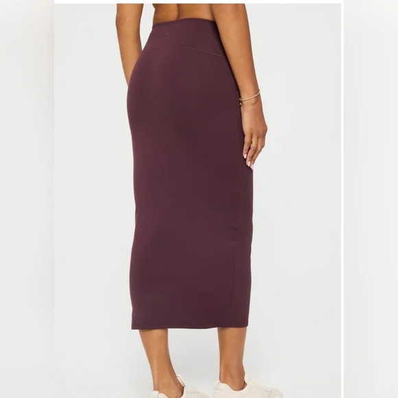 Fabletics Oxblood PureLuxe Midi Skirt - Picture 2 of 4